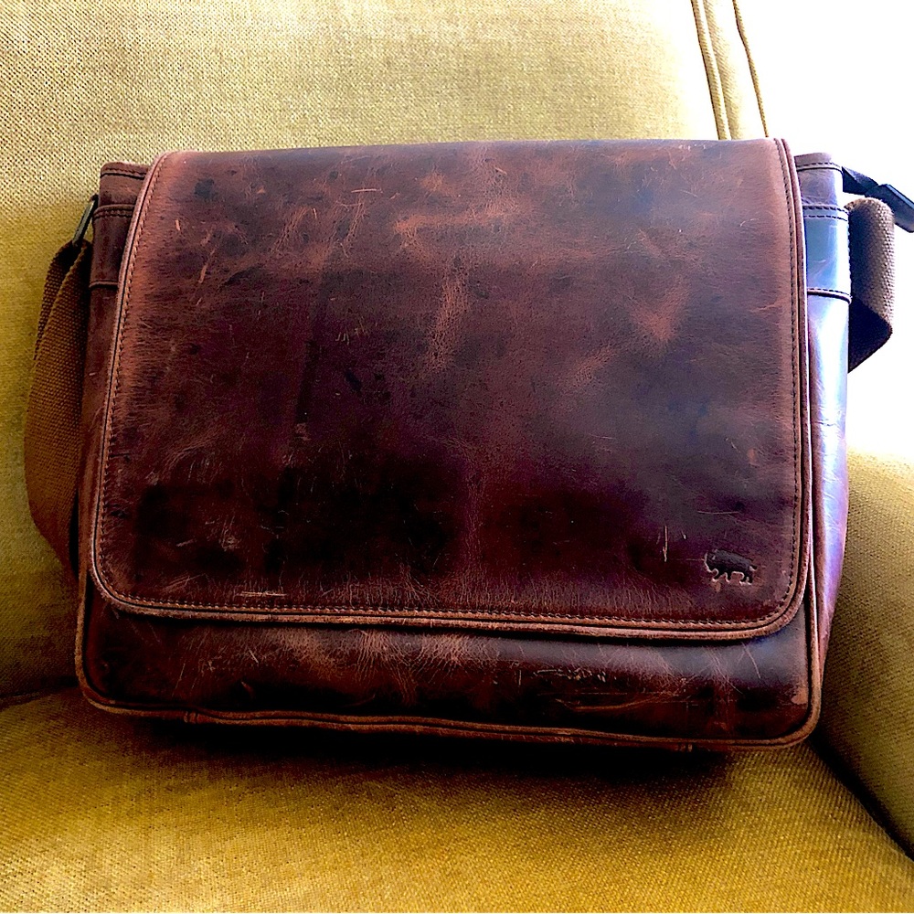 Roosevelt Buffalo Leather Satchel Messenger Bag